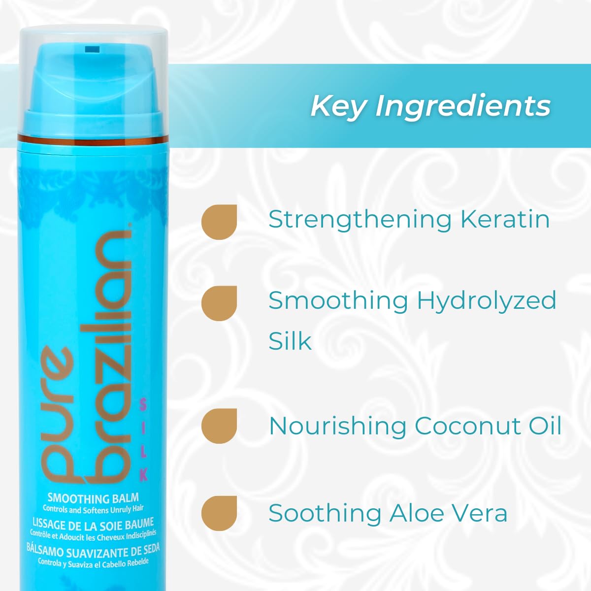 Texture légère du soin Pure Brazilian Silk facilitant l’application sans alourdir.