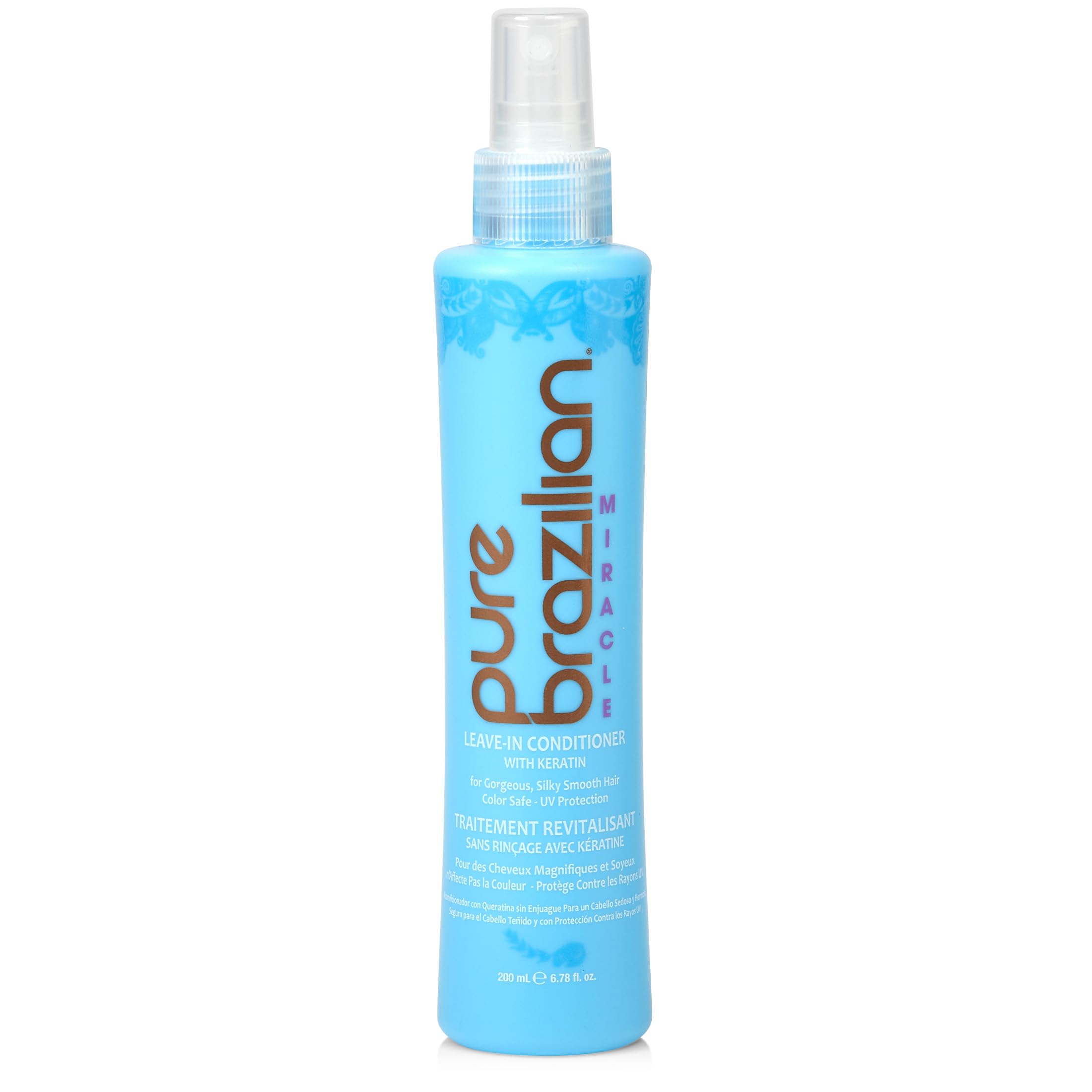 Pure Brazilian soin capillaire sans rinçage – bouteille pour démêlage et hydratation