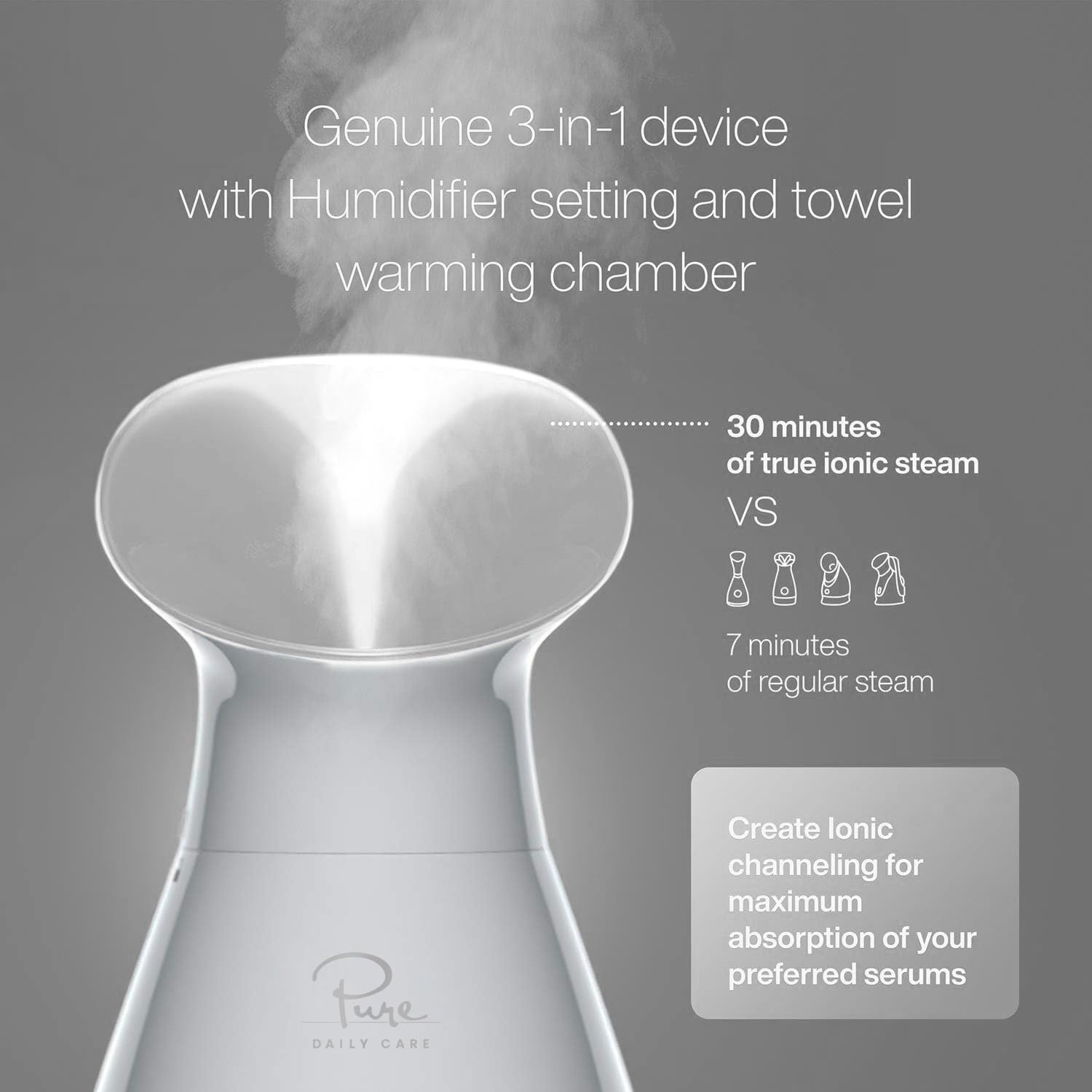 Nanosteamer Pure Daily Care en mode humidificateur 3 en 1 pour rafraîchir l’air.