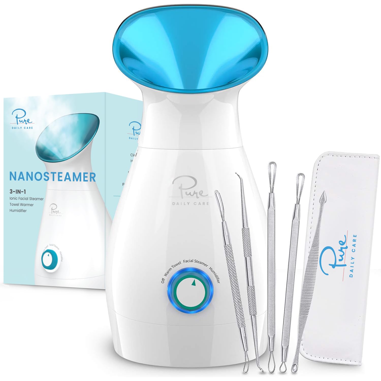 Pure Daily Care NanoSteamer, vapeur faciale pour préparer la peau.