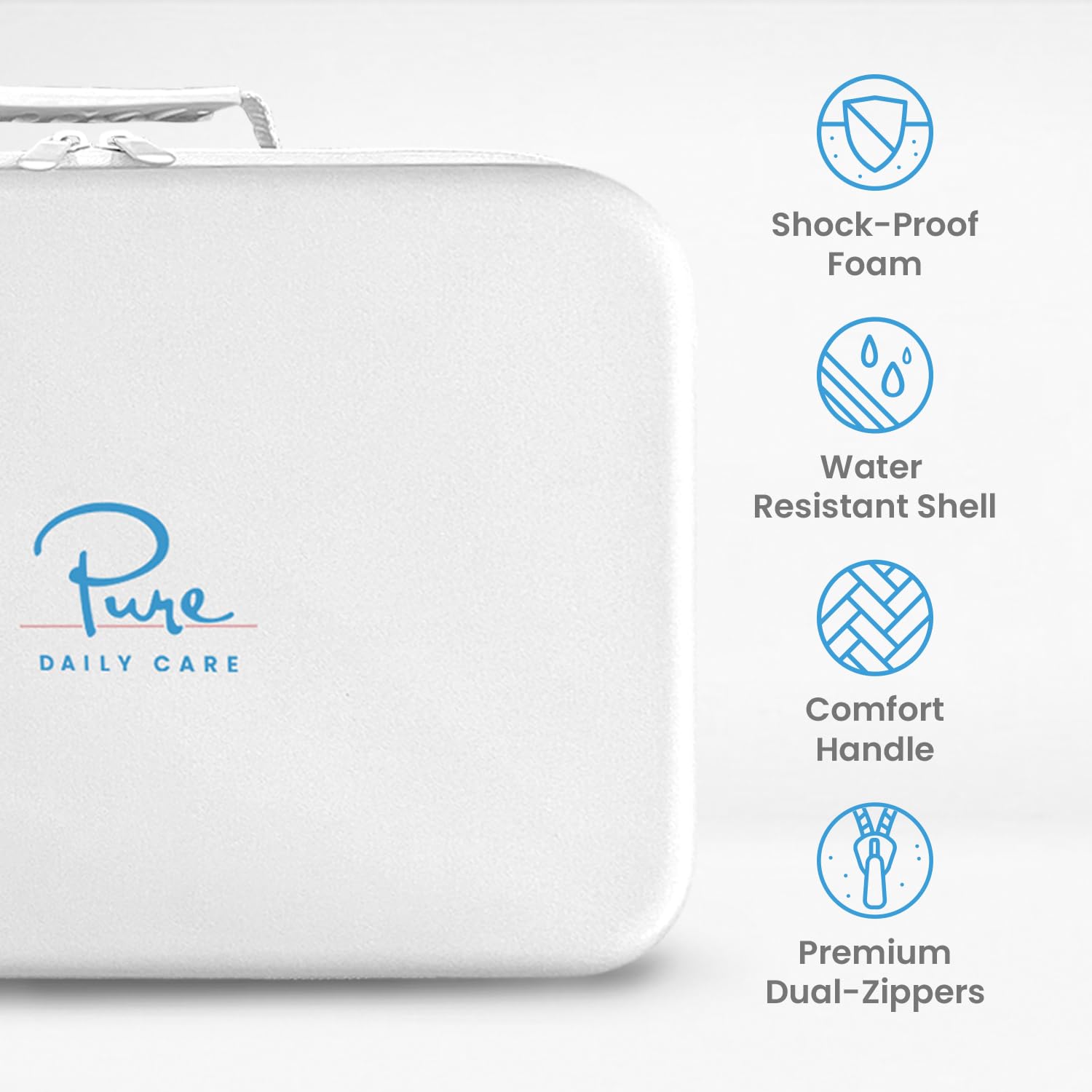 Pure Daily Care NuDerma: étui étanche et résistant, idéal pour les voyages.