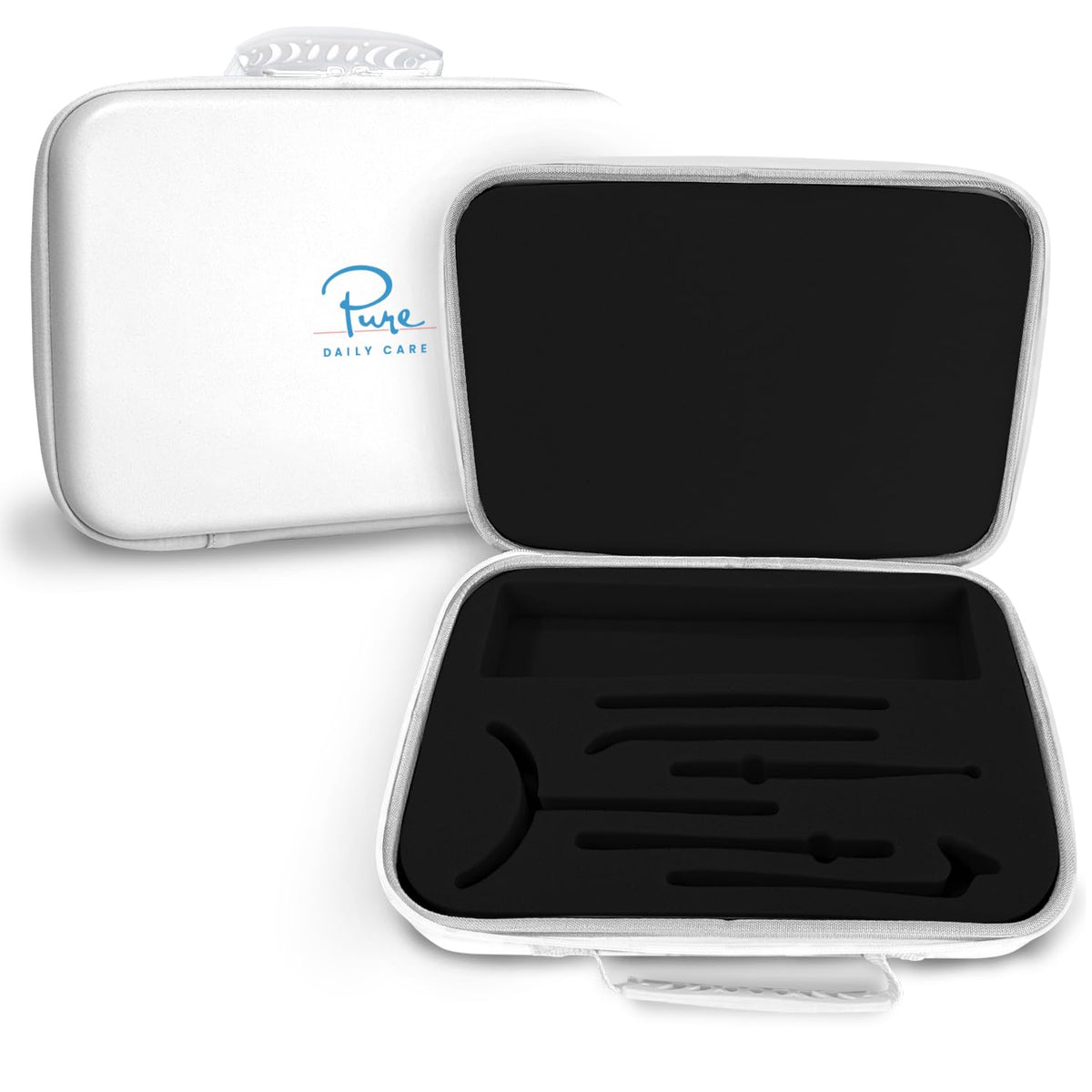 Pure Daily Care NuDerma: étui voyage rembourré protégeant les outils en déplacement.