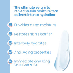 Sérum hyaluronique Pure Daily Care, goutte applicatrice, absorption rapide.
