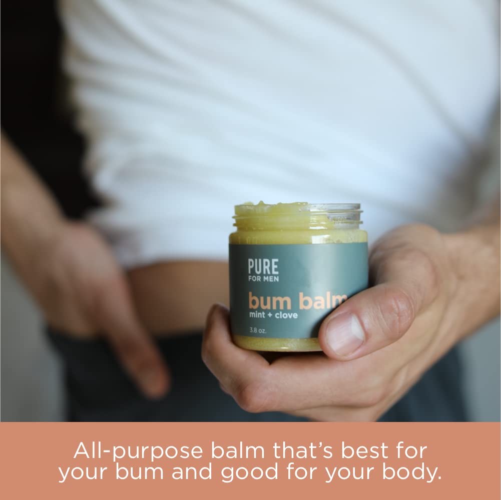 Pure for Men Bum Balm, formule vegan sans parabènes ni sulfates.