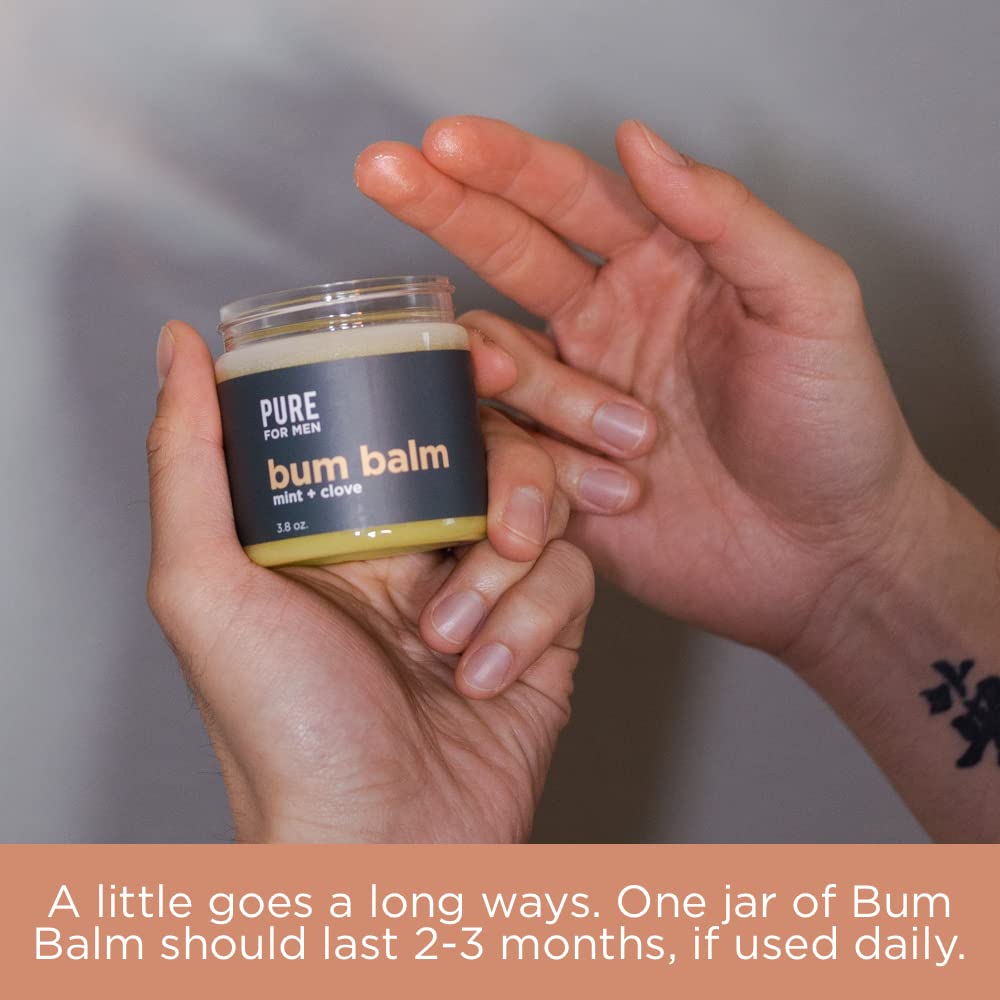 Pure for Men Bum Balm, utilisation polyvalente sur corps et cheveux.