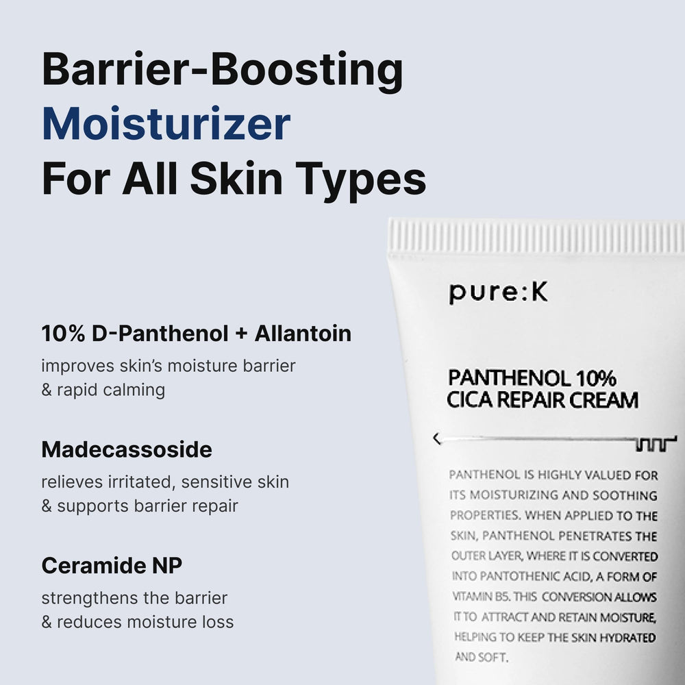 Pure:K Panthenol 10% Crème: récupération post-acné