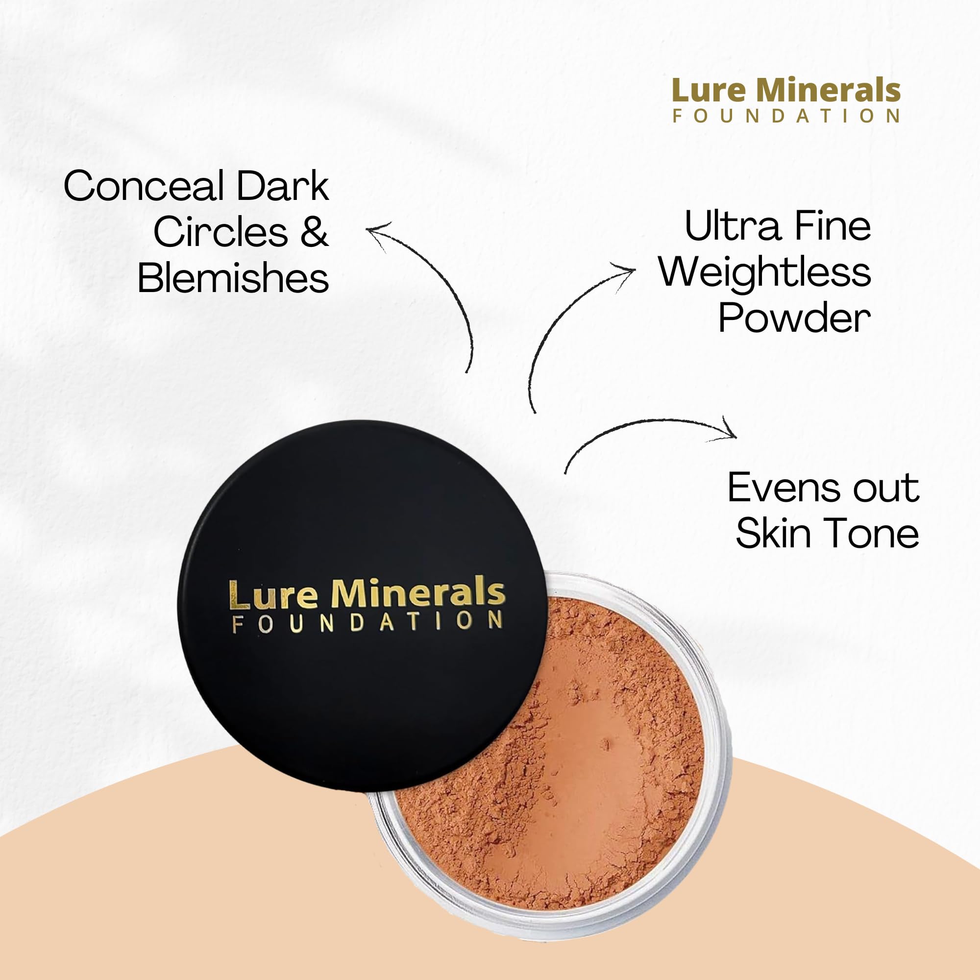 Pure Minerals Lure Bronze Chaud emballage élégant et compact.