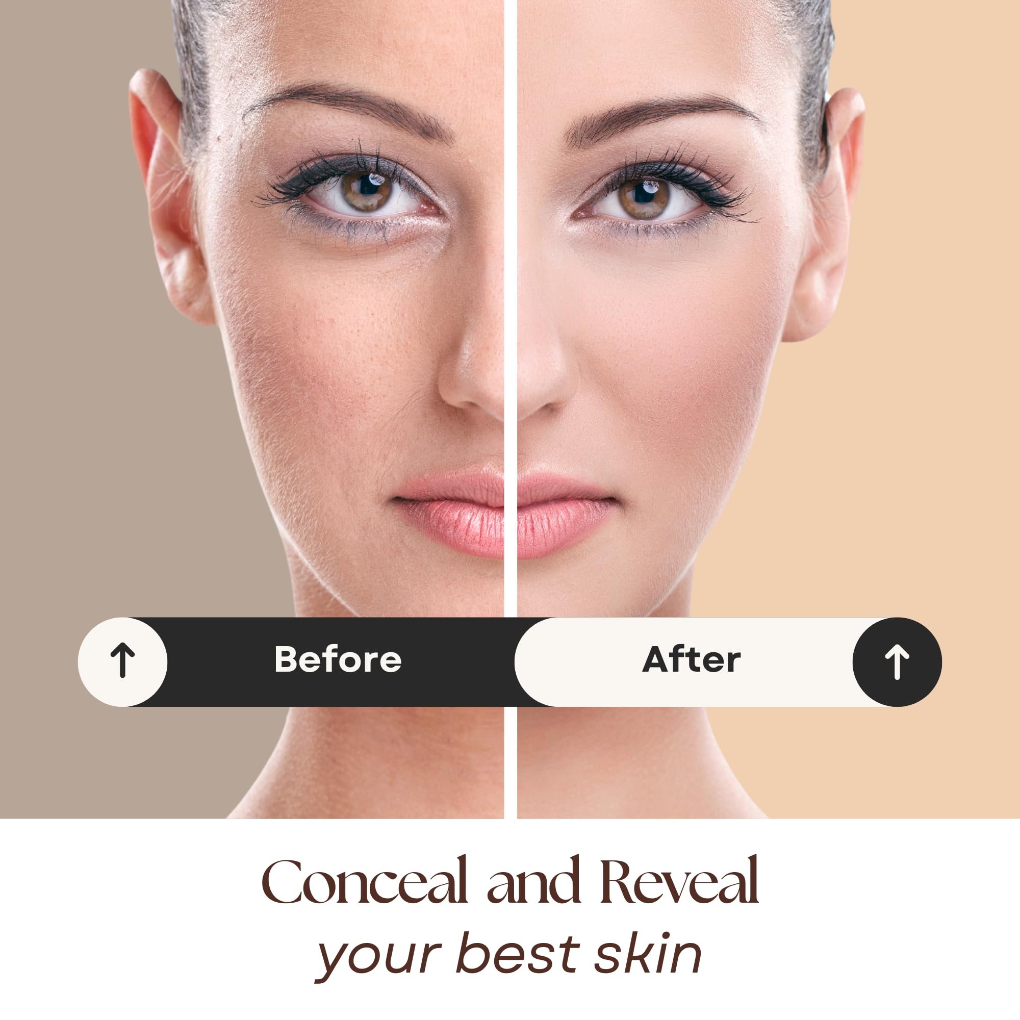 Pure Minerals Lure Bronze Chaud texture crème satinée sur peau.