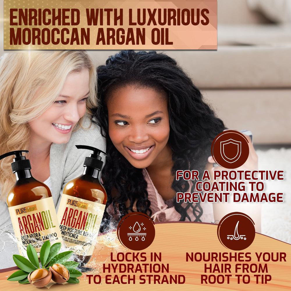 Conditionneur argan Pure Nature Lux Spa en flacon, démêlage facilité.