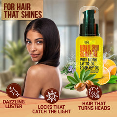 Pure Nature Lux Spa sérum argan sans sulfates, cuir chevelu apaisé