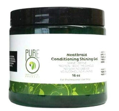 Pure O Gel brillance professionnelle sur la bouteille, application facile.