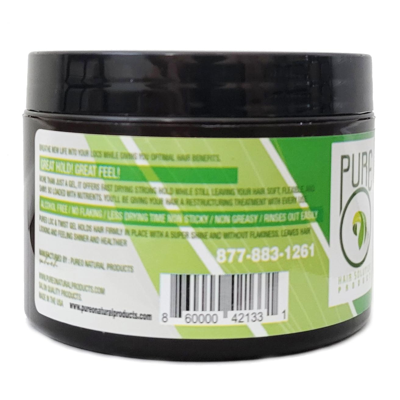 Gel Pure O améliore la brillance et la tenue pour un rendu poli et durable.