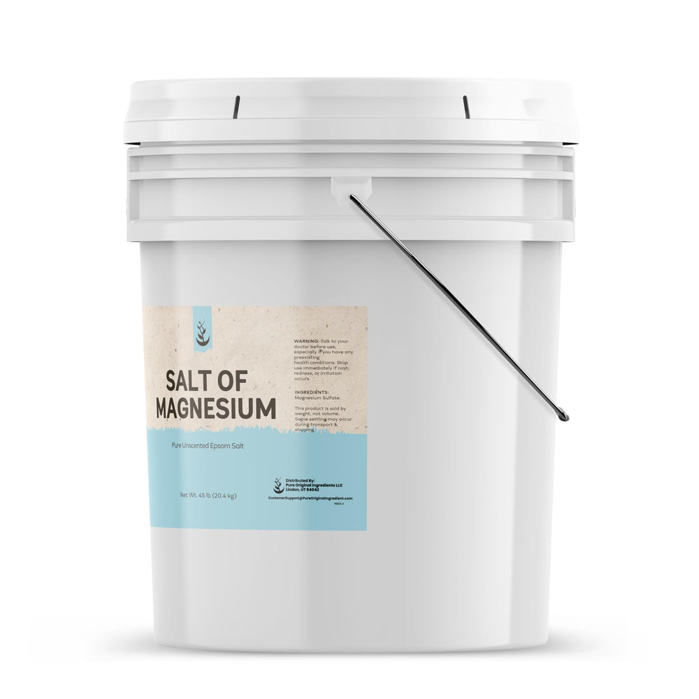Pure Original Ingredients Sel de Magnésium – bain relaxant après une journée.