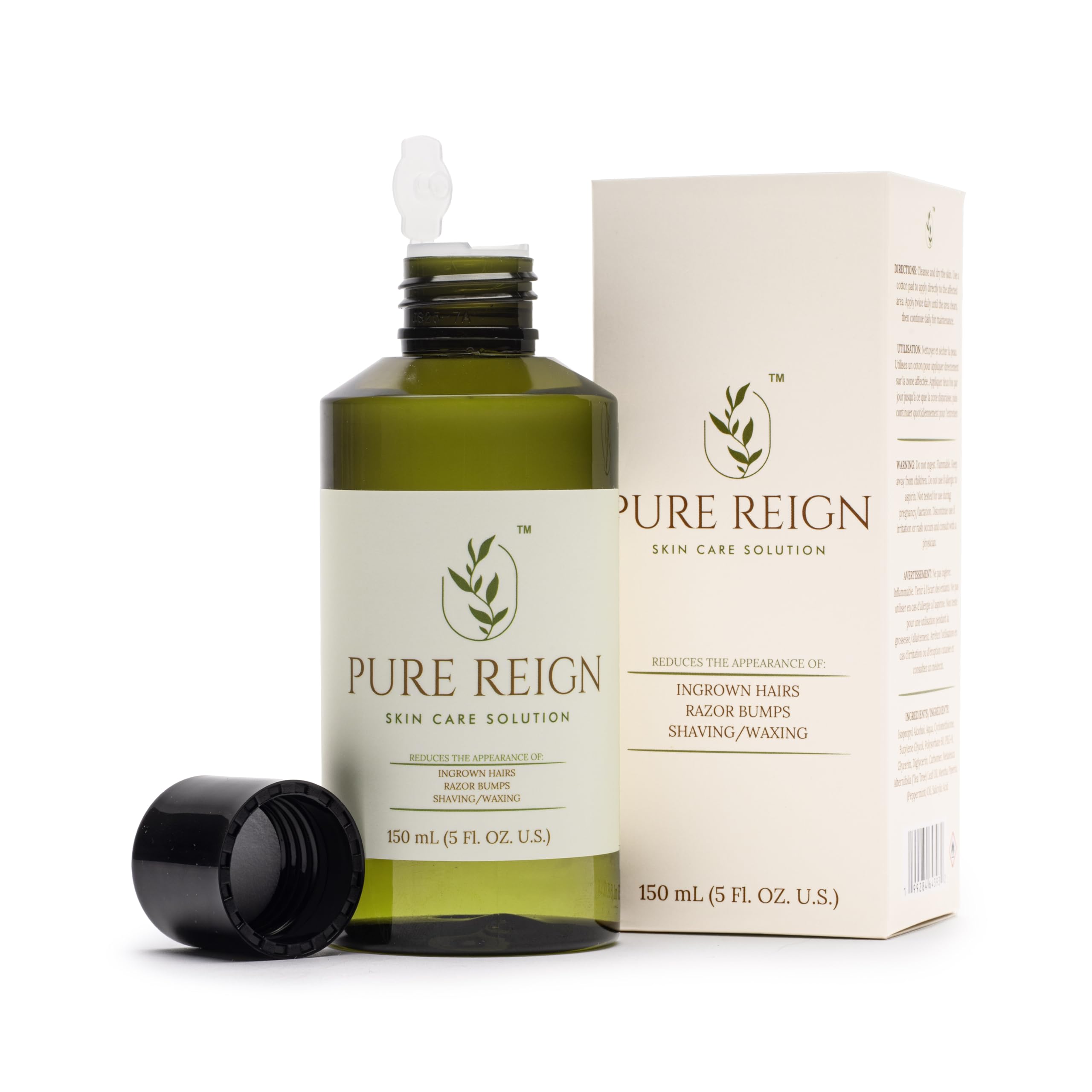 Pure Reign Soin: application rapide et absorption immédiate après l'épilation