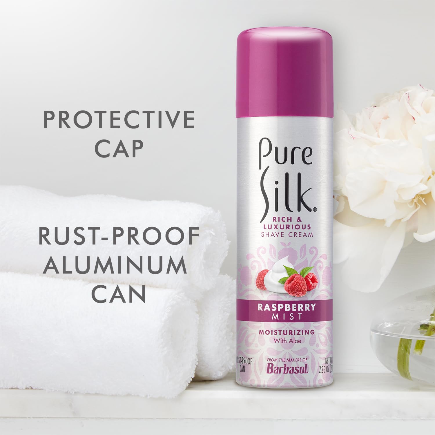 Ingrédients sans parabènes pour Pure Silk Brume de Framboise