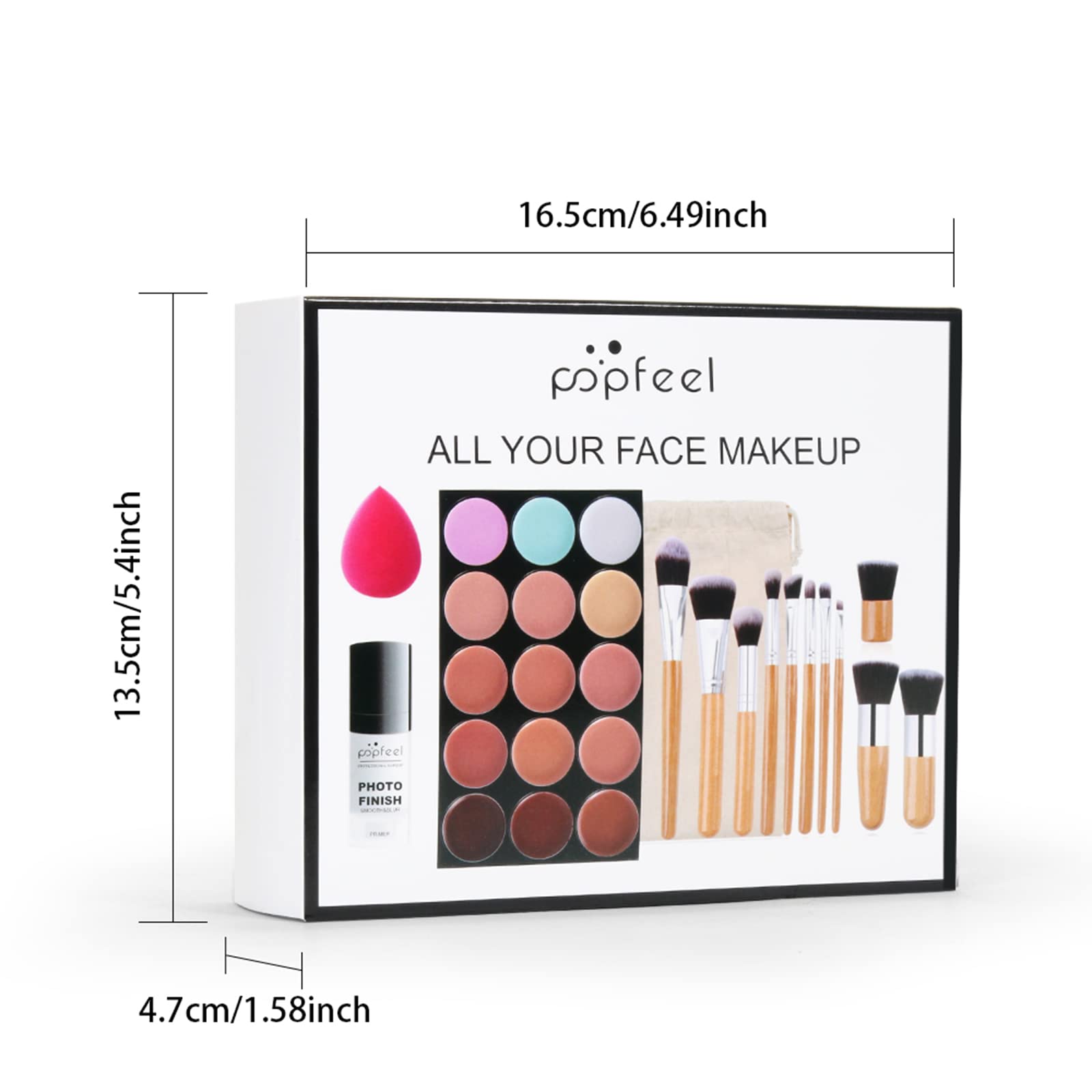 Ensemble de pinceaux Pure Vie inclus dans le kit maquillage.
