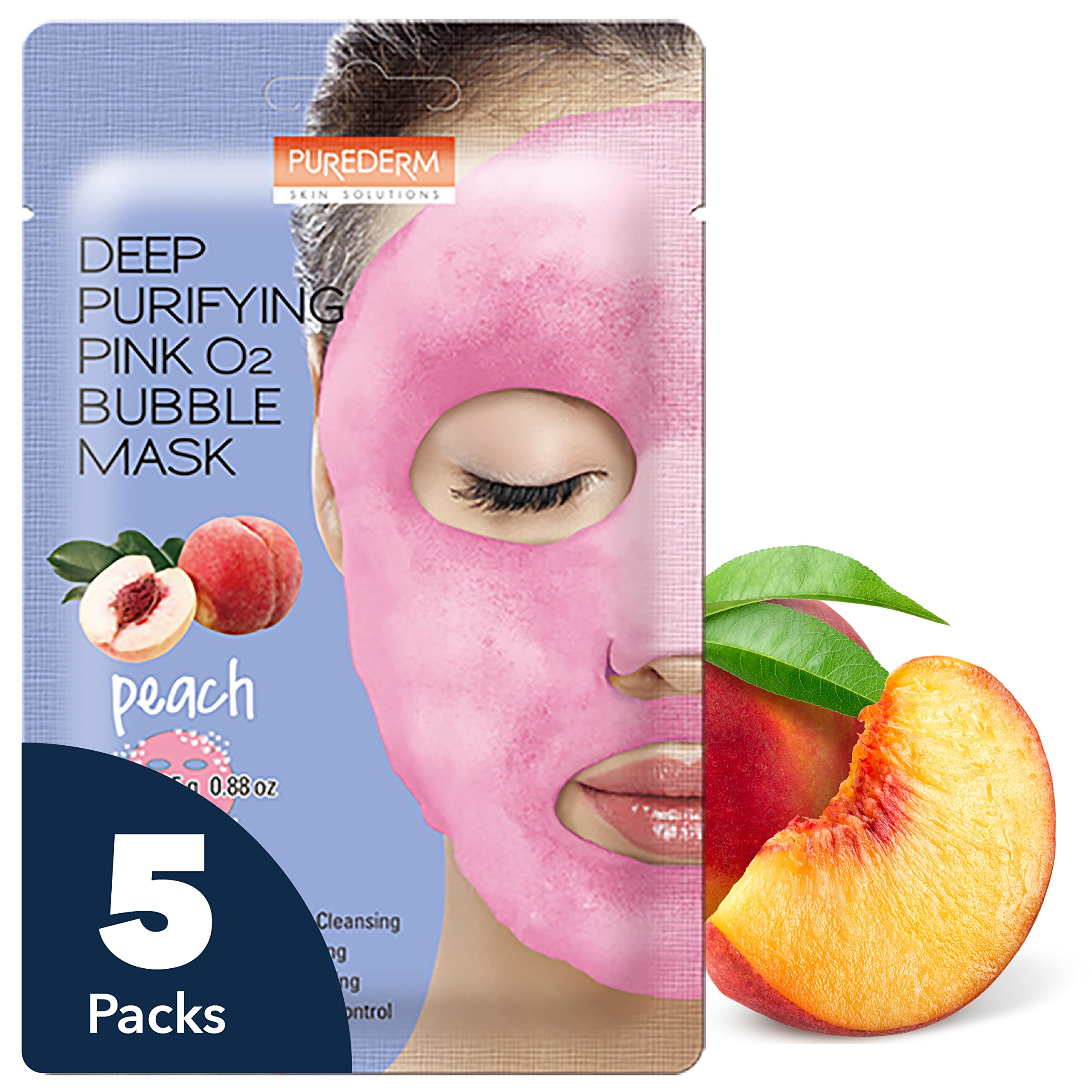 Coffret Purederm 5 masques – pratique pour une routine hebdomadaire.