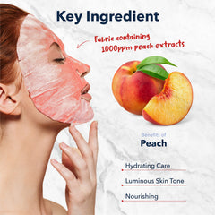 Purederm masque bulles oxygène rose pêche – application visage facile.