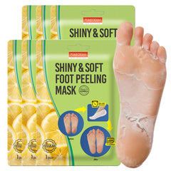 Purederm Shiny and Soft Foot Mask pack for at-home spa treatment; exfoliates and moisturizes