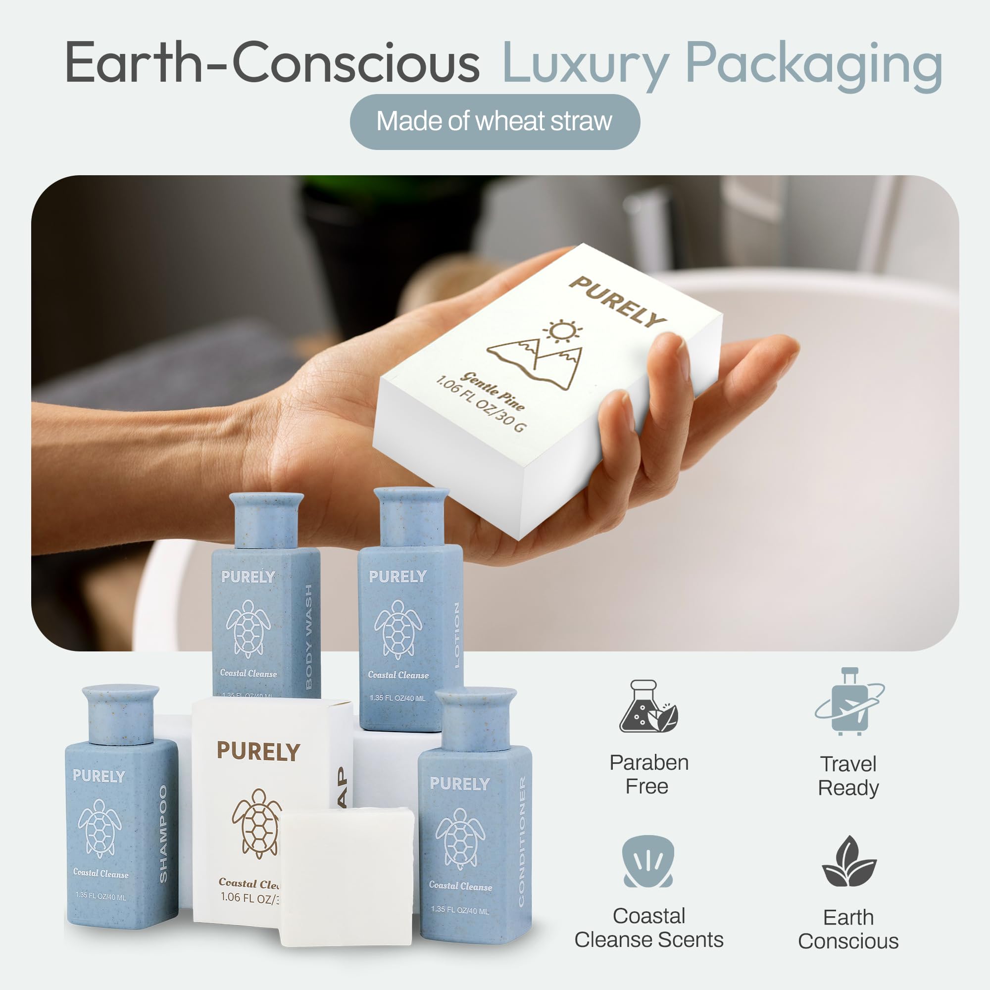 Lotion mini Purely, hydratation légère pour les invités