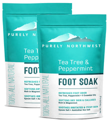 Purely Northwest Epsom Tea Tree bain-pieds apaisant et relaxant.