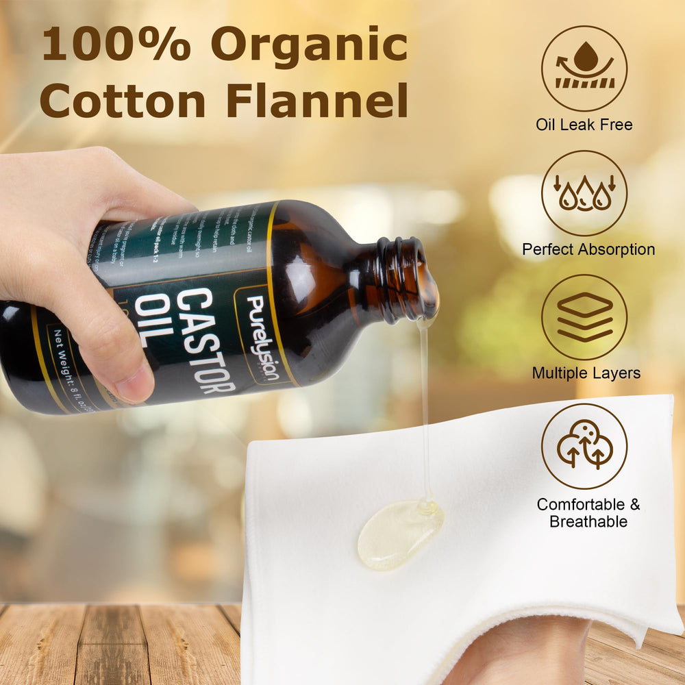 Purelysian Beauty Tissu Flanelle Coton Biologique Absorption, application homogène
