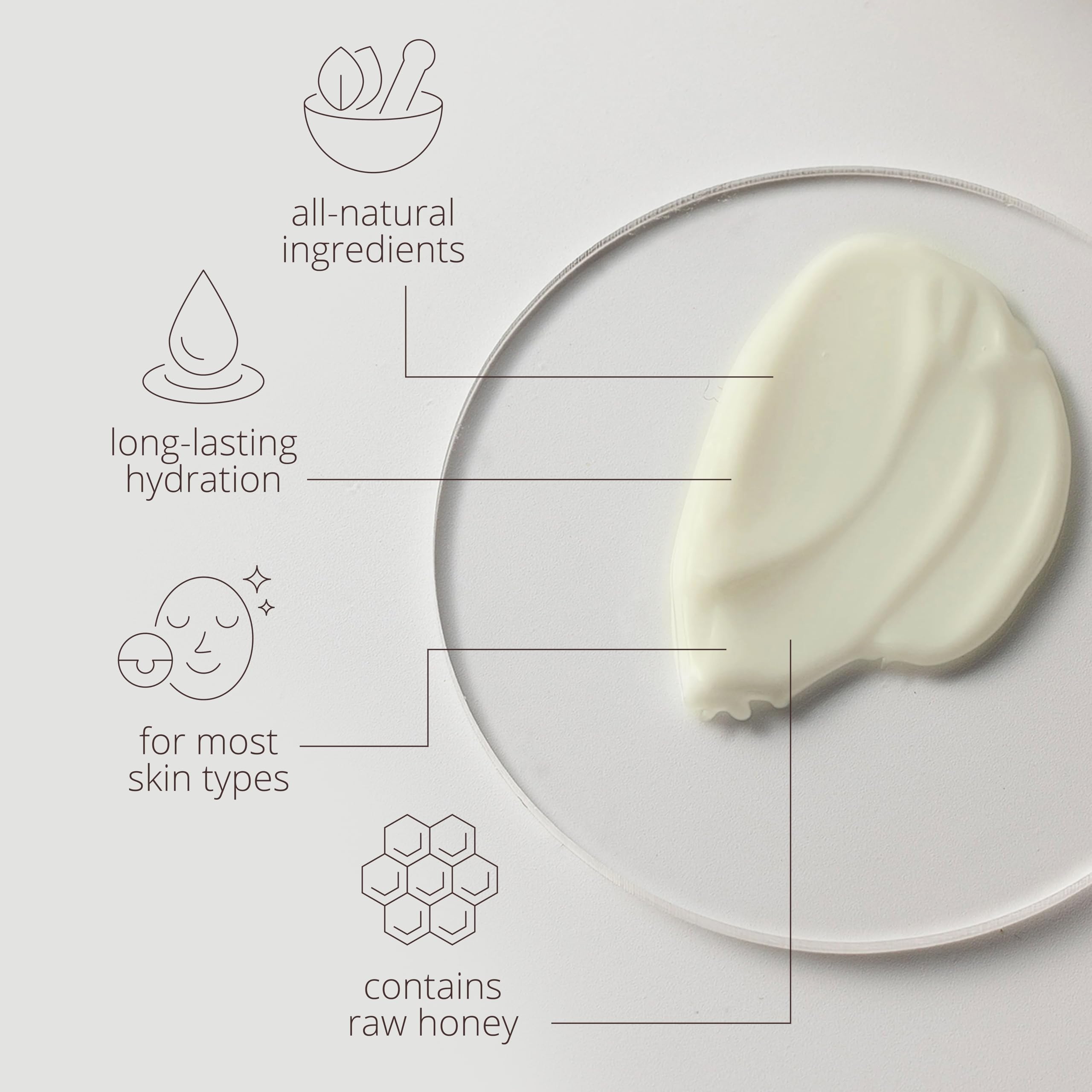 Texture close-up of Pureonica cream reveals a rich, creamy finish.
