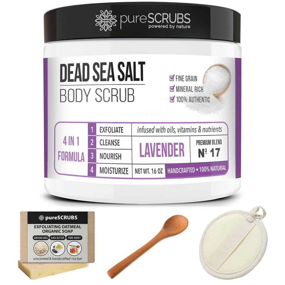 pureSCRUBS aromathérapie lavande apaise et rafraîchit le rituel soin.