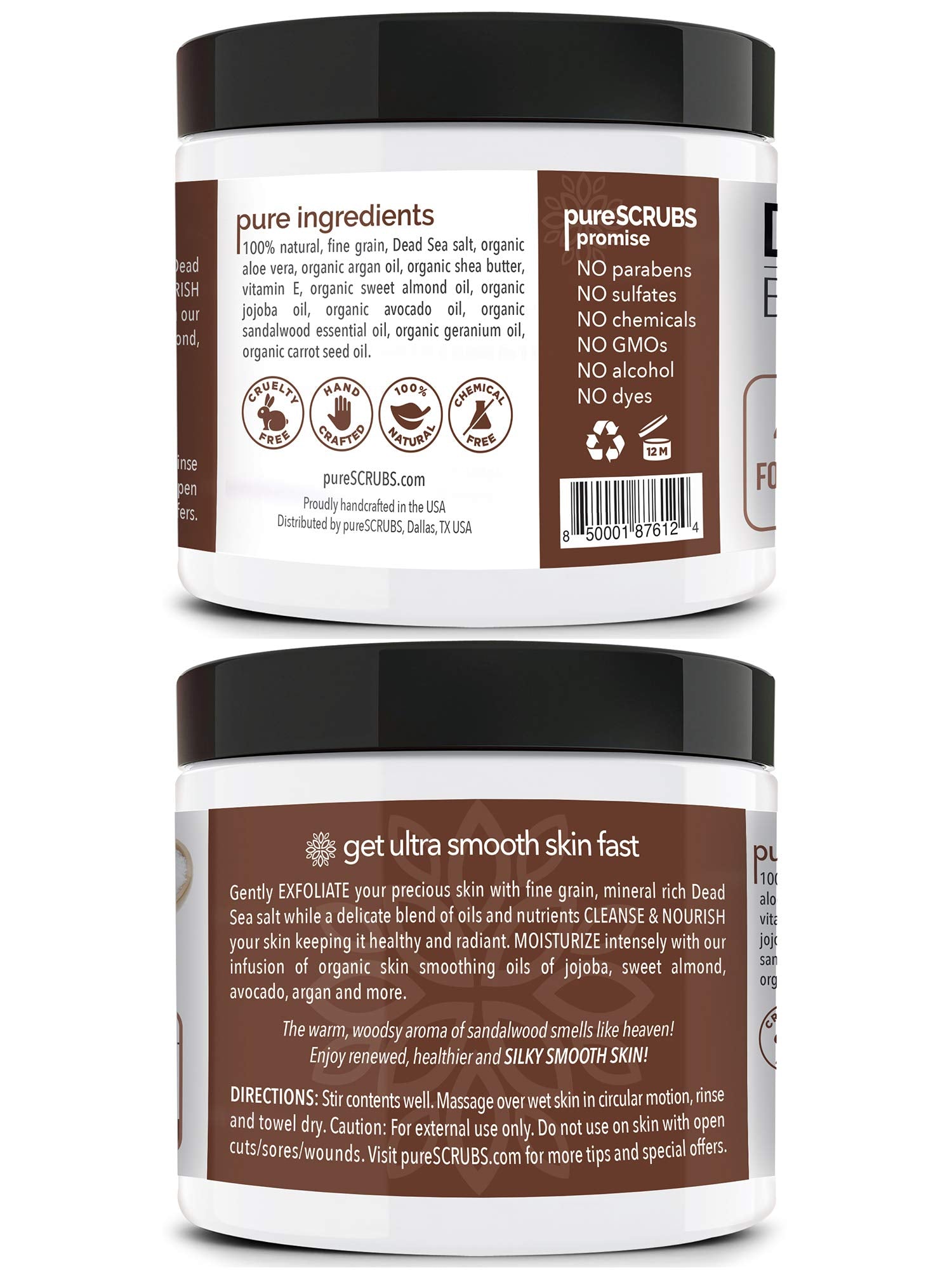 PureSCRUBS cuillere-bois: dosage facile pour appliquer le gommage.