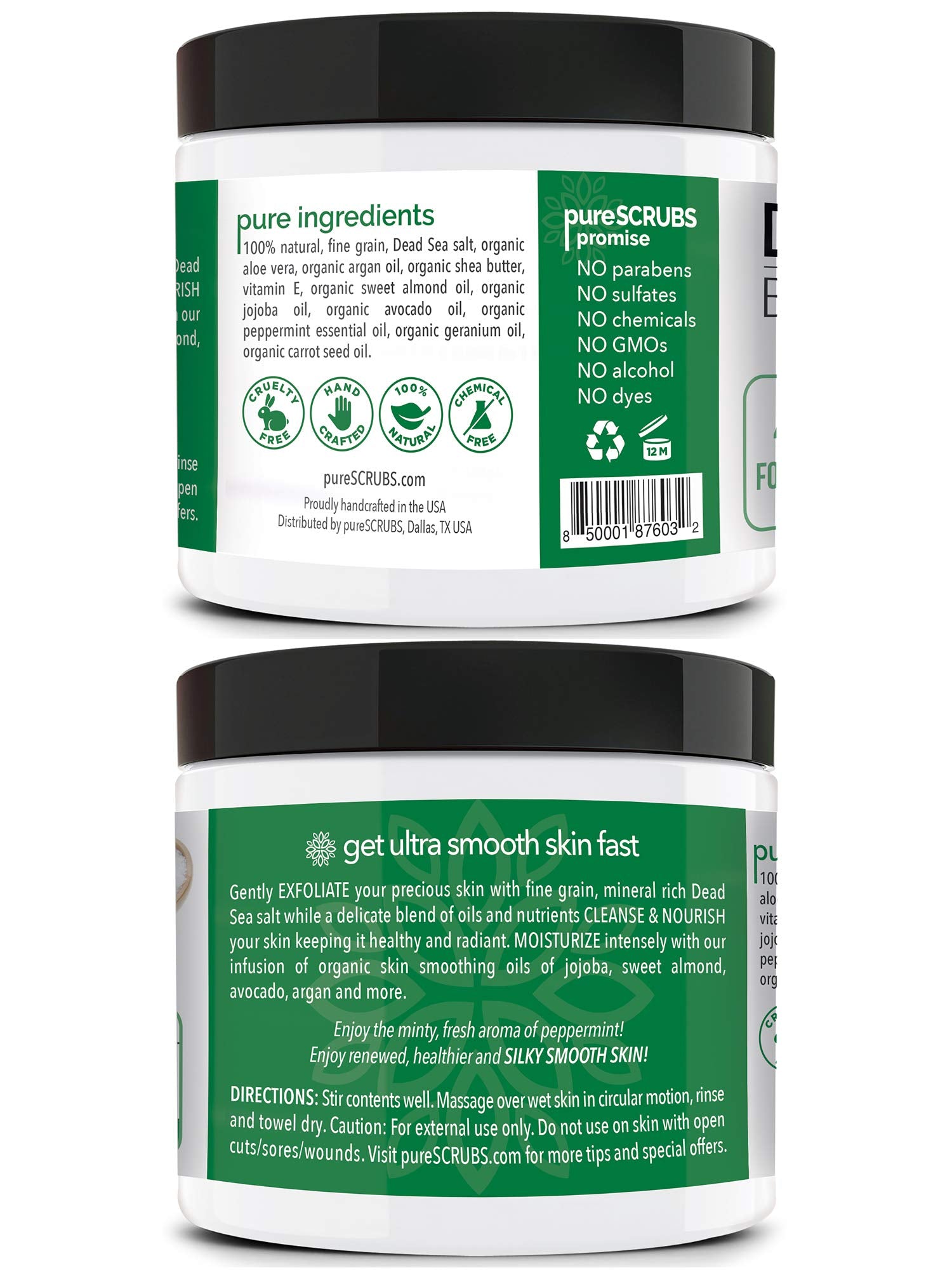 texture des grains fins du gommage pureSCRUBS pour exfolier en douceur