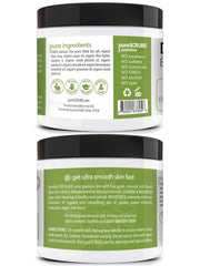 Pot PureSCRUBS de 16 oz prêt pour une routine spa à domicile.