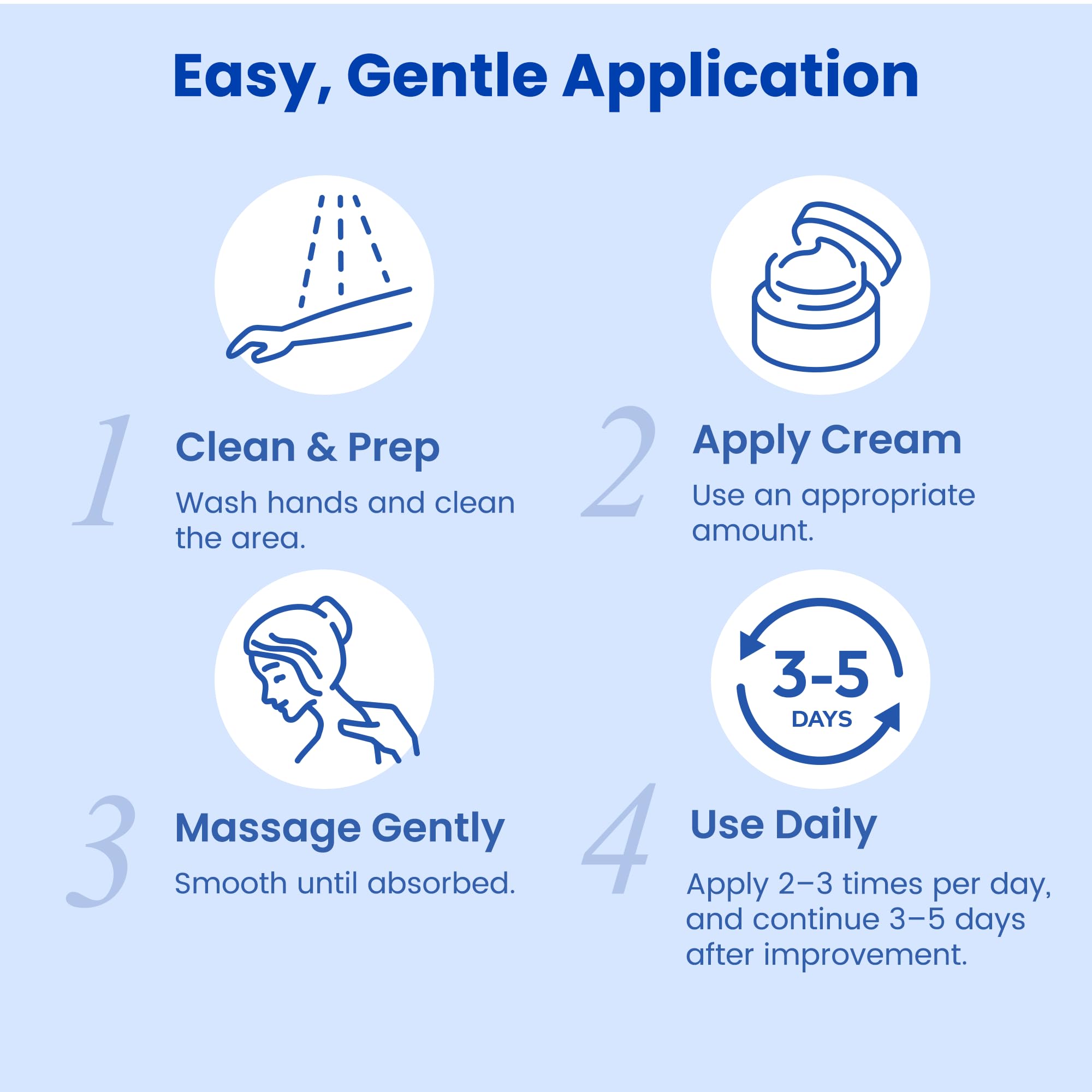 PURESKIN Crème conseils d'utilisation: test cutané et usage externe uniquement.