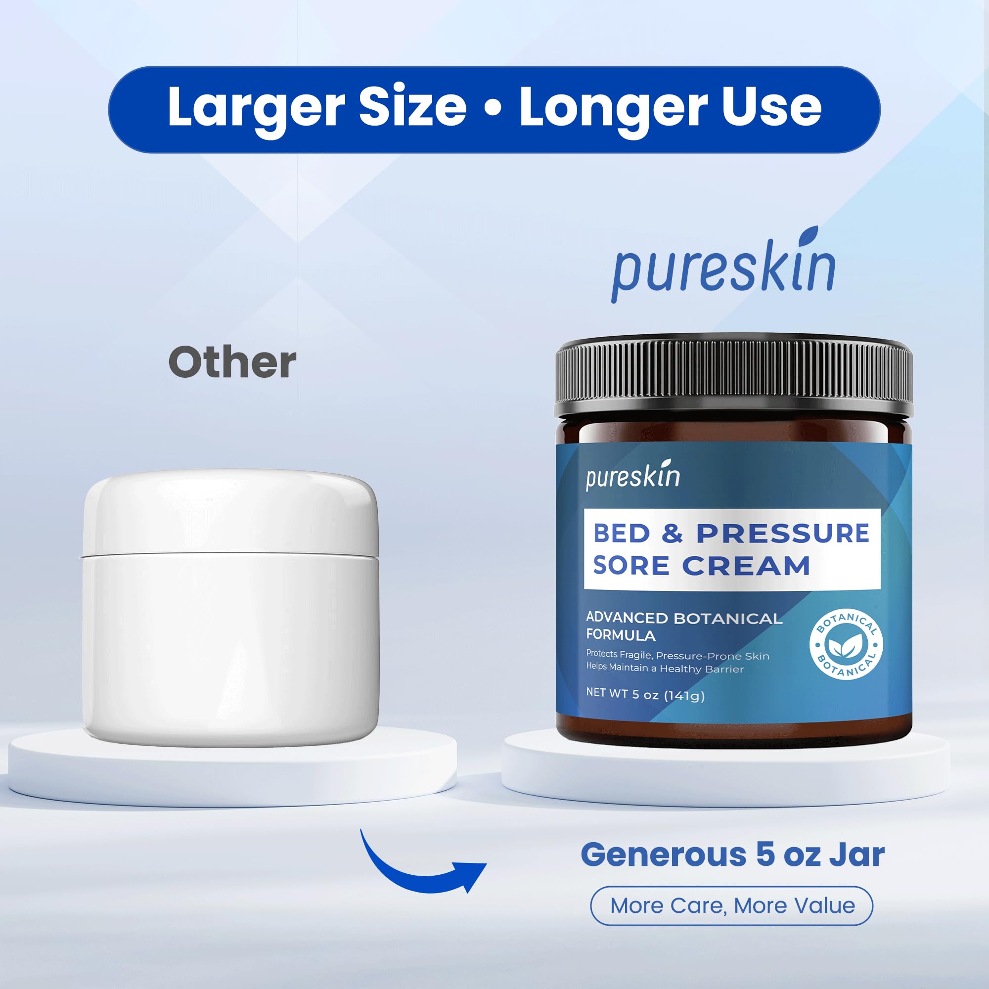 PURESKIN Crème ingrédients naturels: Aloe, avoine et beurre de karité.