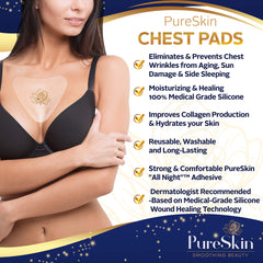 PureSkin patch silicone decollete: hydratation profonde et peau plus lisse