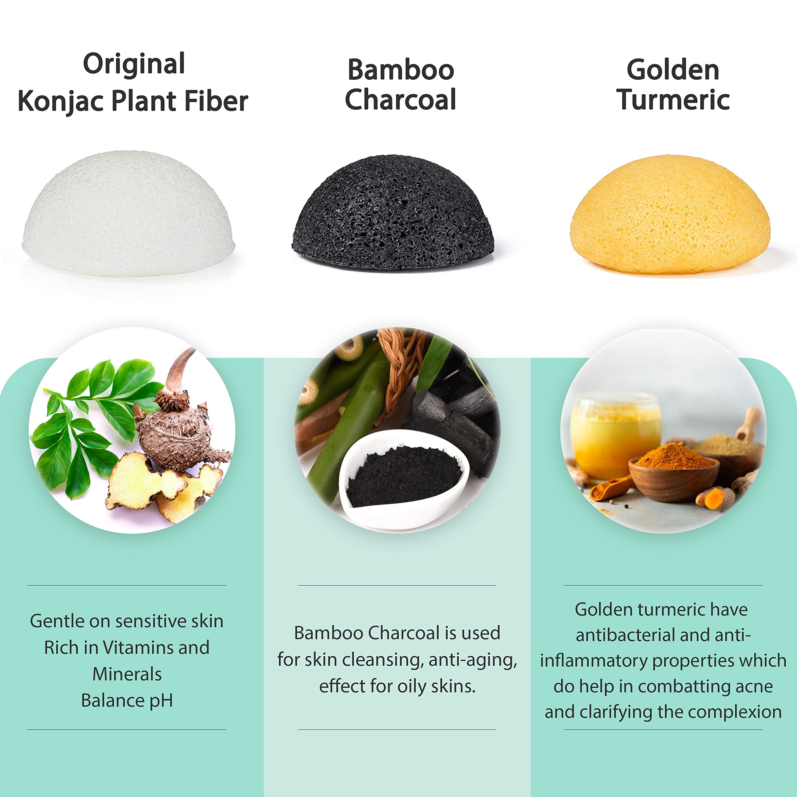 pureSOL Konjac améliore la texture de la peau avec une utilisation régulière.