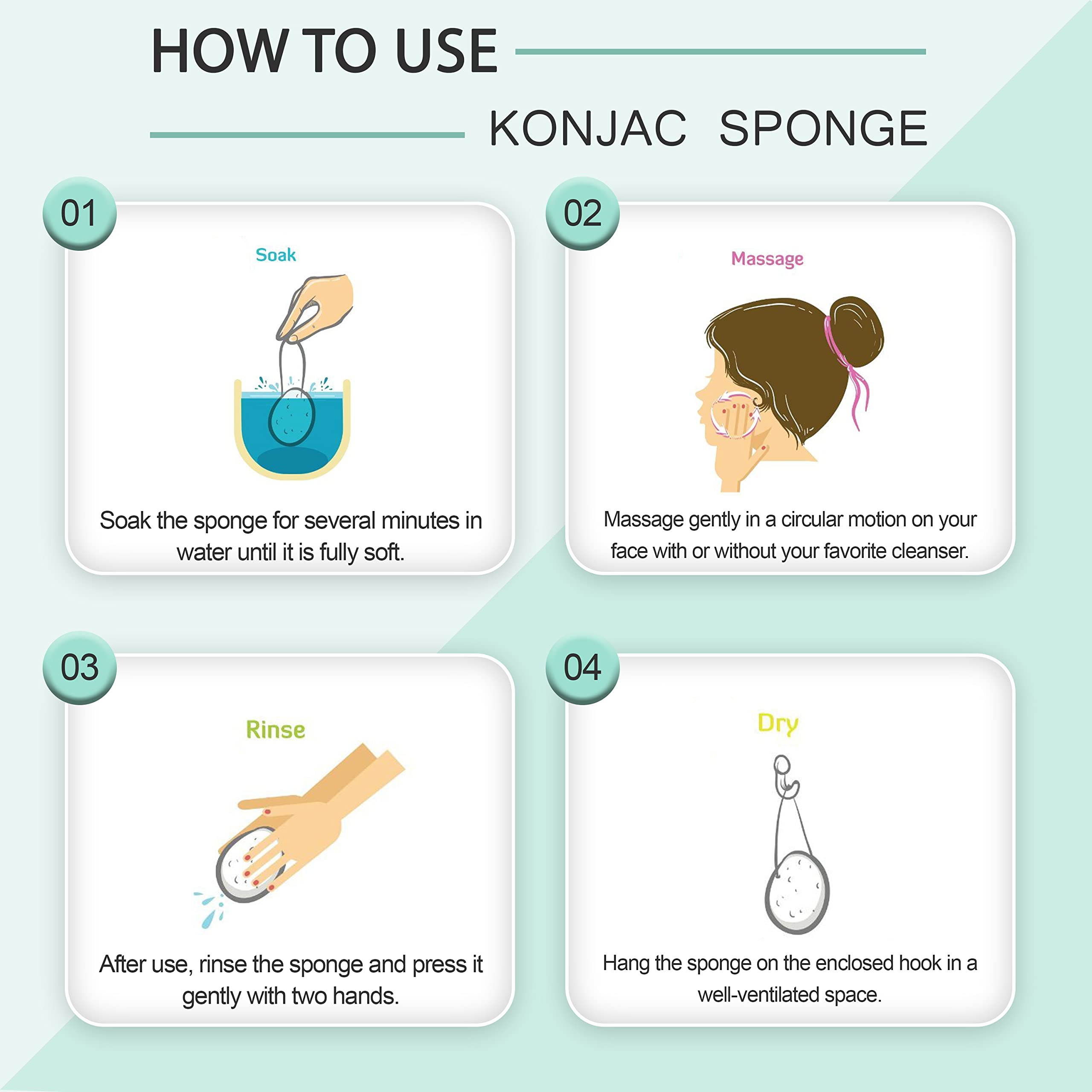 pureSOL Konjac, exfoliation douce sur le visage pour peau lisse et lumineuse.