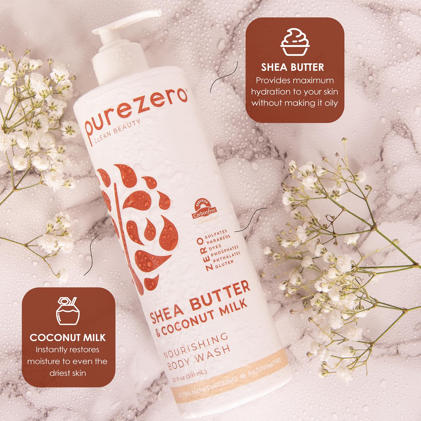 Emballage éco-responsable reflétant les valeurs véganes de Purezero