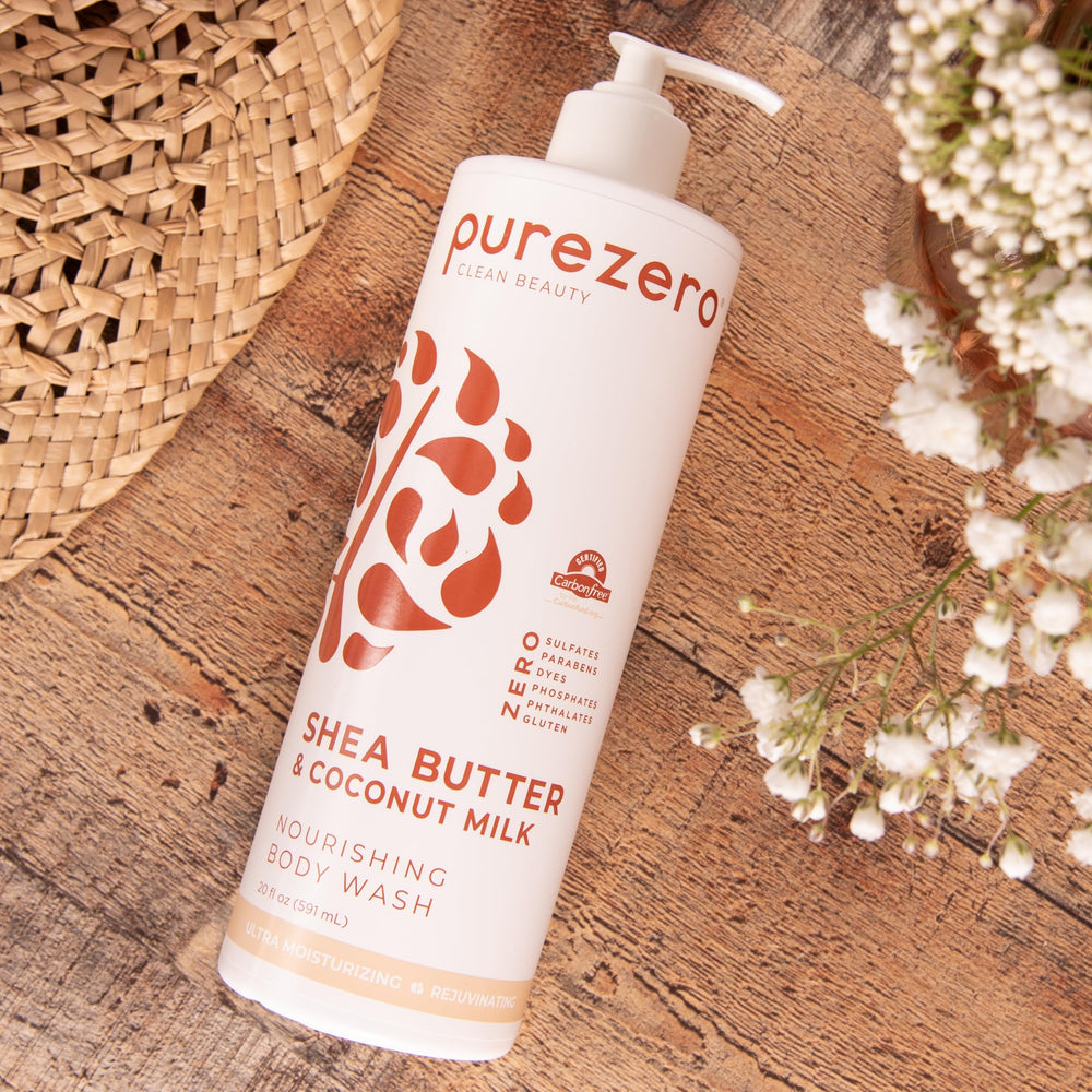 Utilisation quotidienne du gel douche Purezero pour peau douce et hydratée