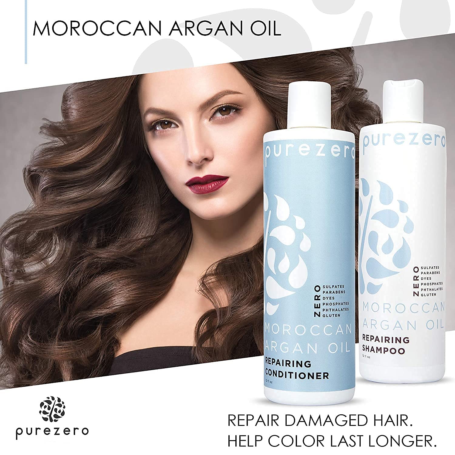 Purezero Huile d’Argan – goutte nourrissante pour cheveux secs