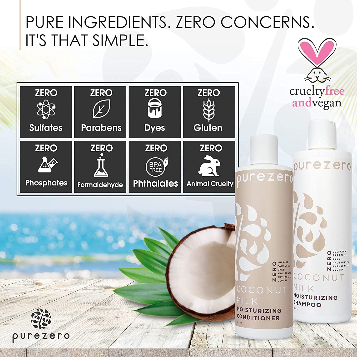 Ingrédients coco et lait, nourrissent les longueurs en profondeur.