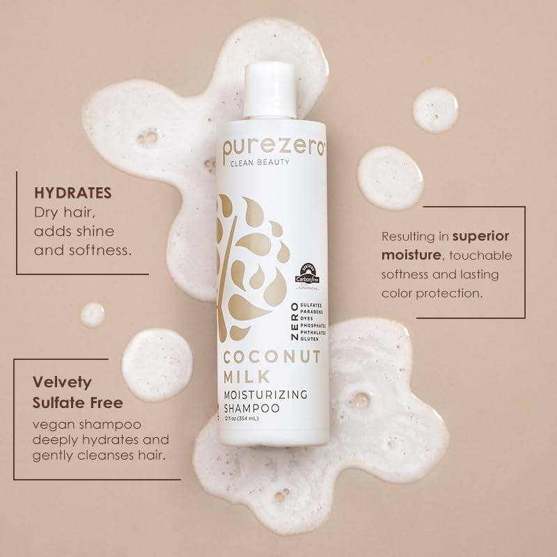 Purezero lait coco conditionneur bouteille: brillance et douceur au quotidien.