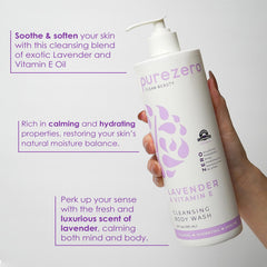 Purezero Lavande, mousse onctueuse qui laisse la peau douce et réconfortée.