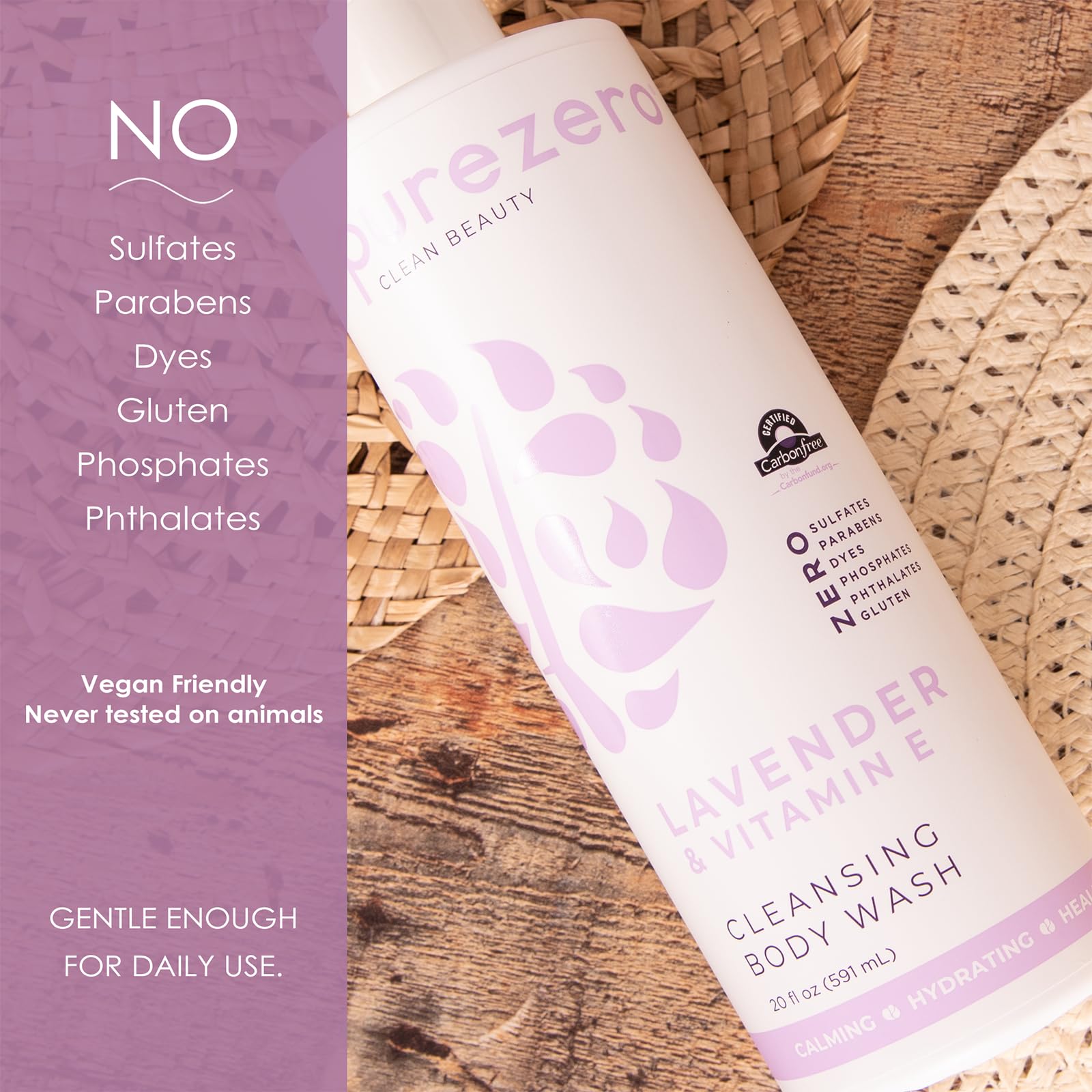 Purezero Lavande, moment de douche spa et rituel quotidien.