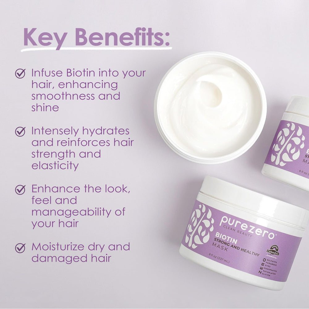 PureZero Masque Cheveux Douceur Profonde: mèches plus lisses et brillantes.