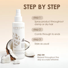 Purezero sans sulfates et parabènes, formule légère pour cheveux sensibles et colorés.