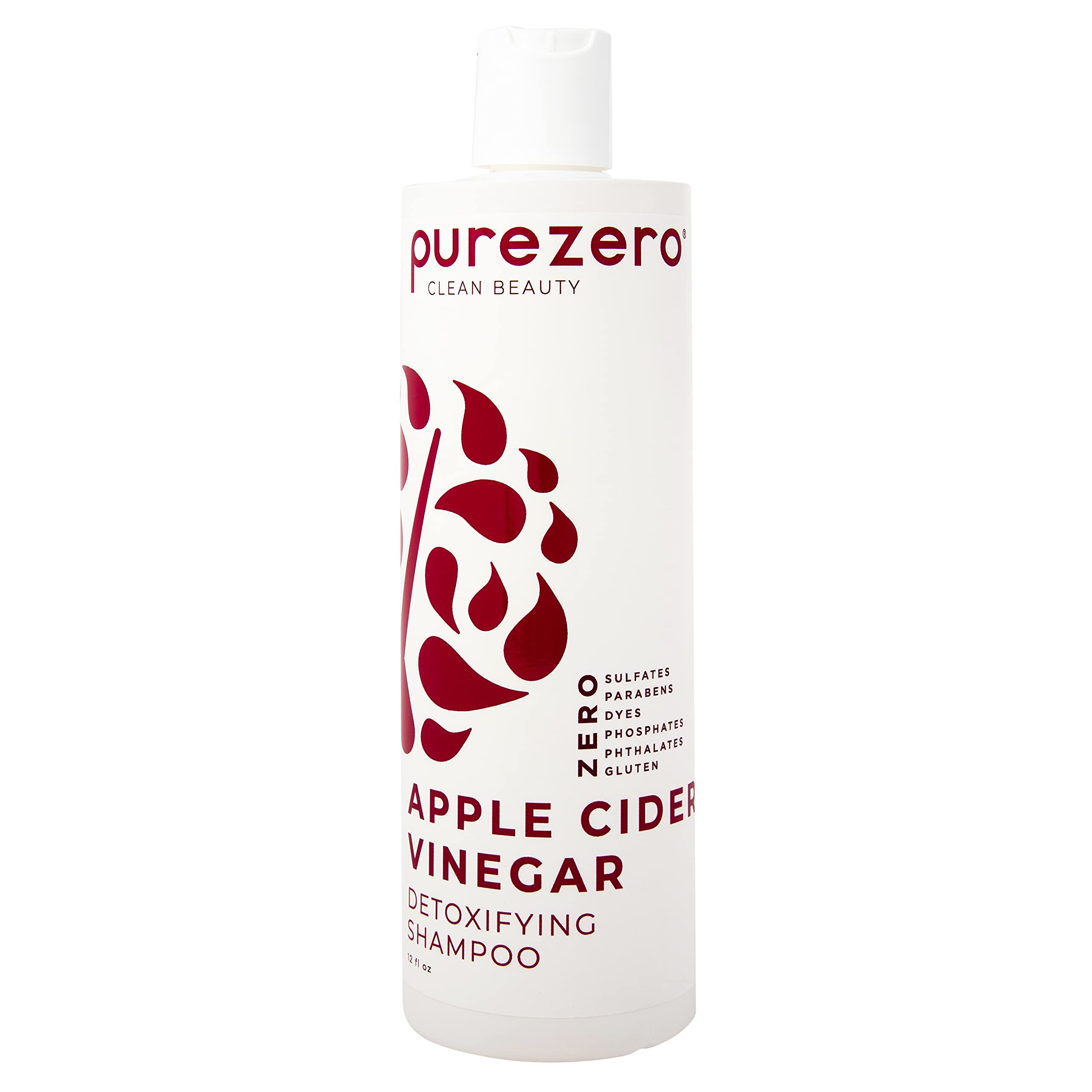 Purezero Shampoing Detox Bouteille, équilibre cuir chevelu et cheveux hydratés.