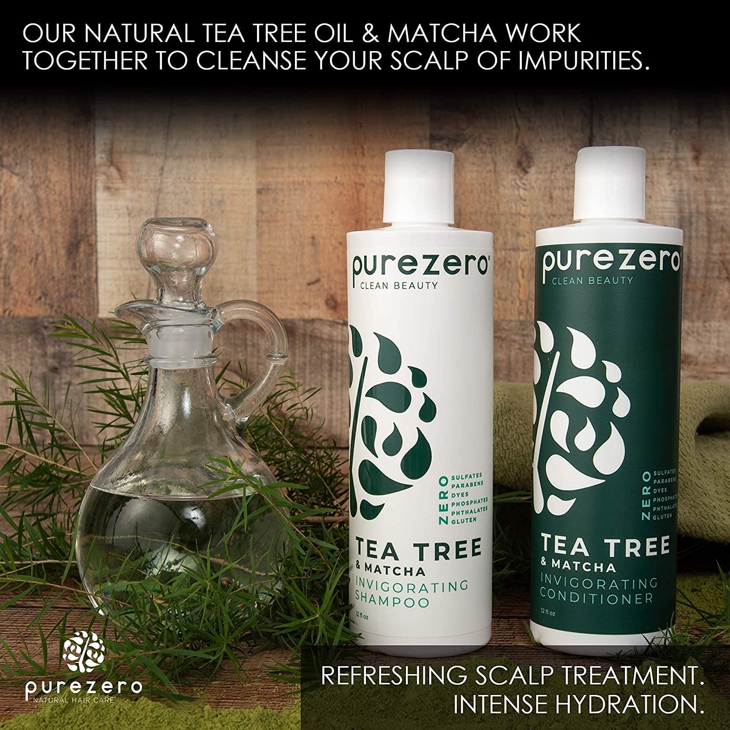 Purezero texture nourrissante sur cheveux, douceur et hydratation.