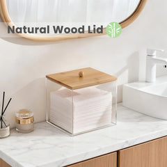 Puricon couvercle bois naturel – esthétique chaleureuse et protection.