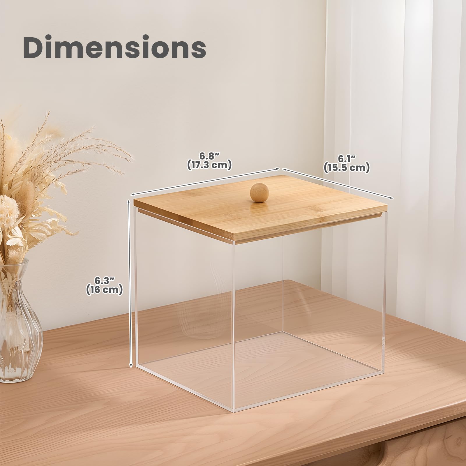 Puricon dimensions 6,89 × 6,10 × 7,08 pouces – taille précise.