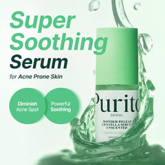 PURITO Centella Sans Parfum – absorption rapide et réduction des rougeurs.